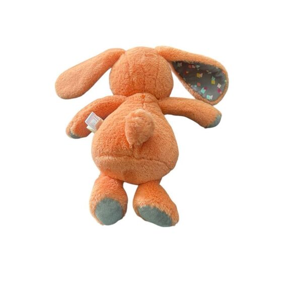 B Softies Kids Orange Happy Hues Coral Cutie Bunny Stuffed Animal Plush OS - Picture 2 of 10